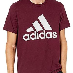 NWOT maroon adidas tee